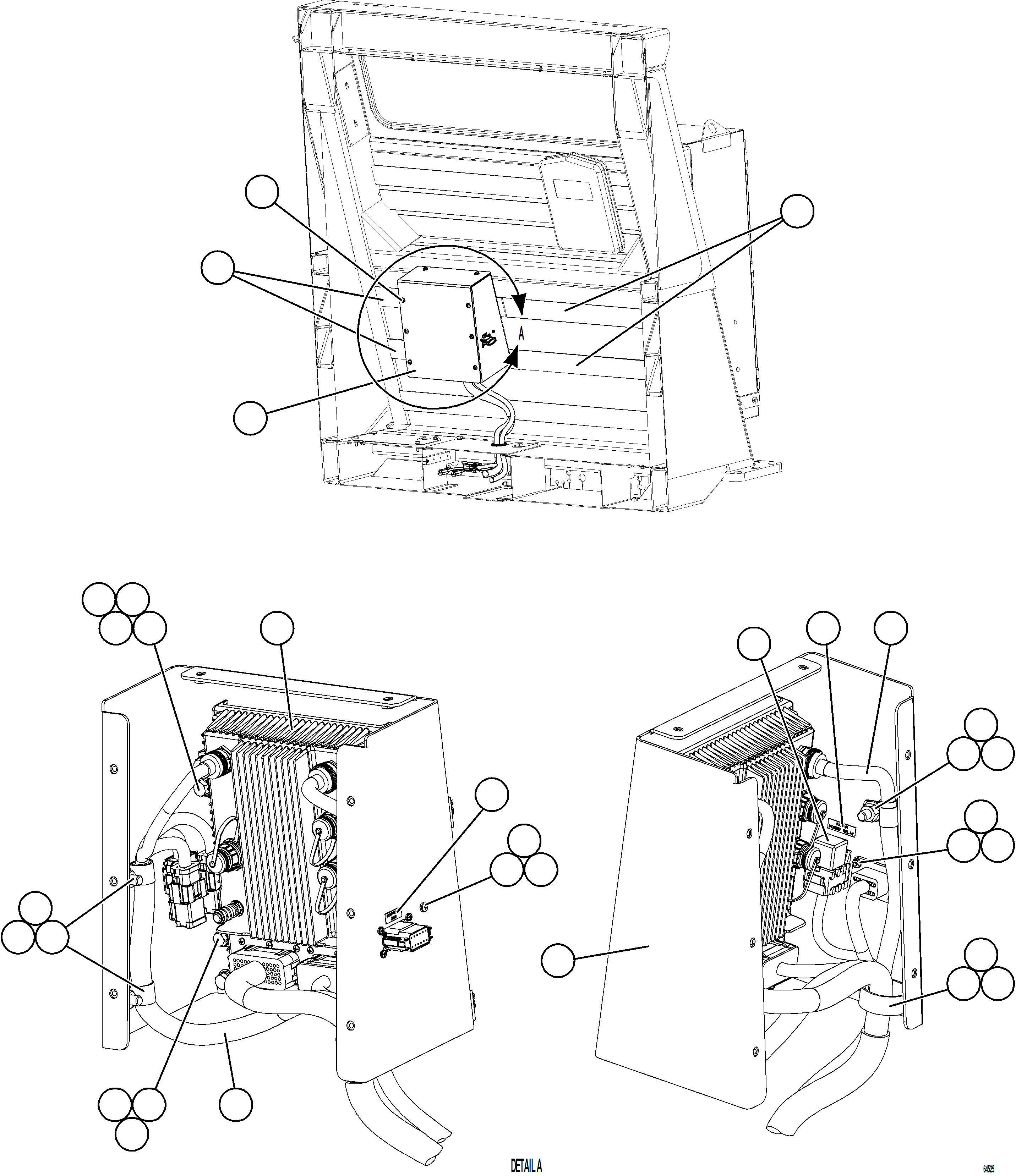 Komatsu parts book diagram for AFE59-HF 930E-4 S/N A32095 & A32101 MOGALAKWENA: KOMVISION CONTROLLER BOX