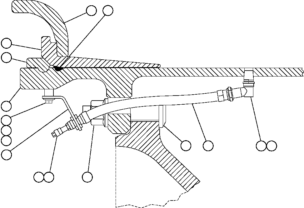 Komatsu parts book diagram for AFE59-T 930E-4 S/N A30545 - A30547     LOS PELAMBRES: FRONT WHEEL & MOUNTING