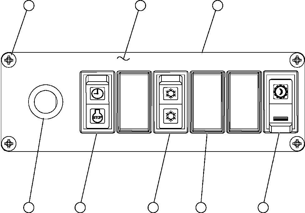 Komatsu parts book diagram for AFE59-T 930E-4 S/N A30545 - A30547     LOS PELAMBRES: LOWER R.H. DASH MODULE