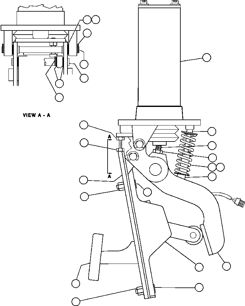 Komatsu parts book diagram for AFE59-T 930E-4 S/N A30545 - A30547     LOS PELAMBRES: RETARD/BRAKE VALVE ASSEMBLY (PC1955)