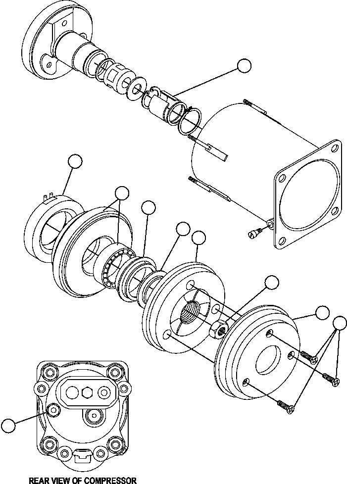 Komatsu parts book diagram for AFE59-T 930E-4 S/N A30545 - A30547     LOS PELAMBRES: AIR CONDITIONING COMPRESSOR (PC1816)