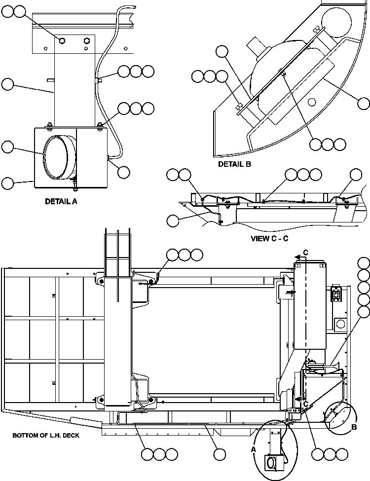 Komatsu parts book diagram for AFE59-T 930E-4 S/N A30545 - A30547     LOS PELAMBRES: L.H. DECK ELECTRICAL GROUP