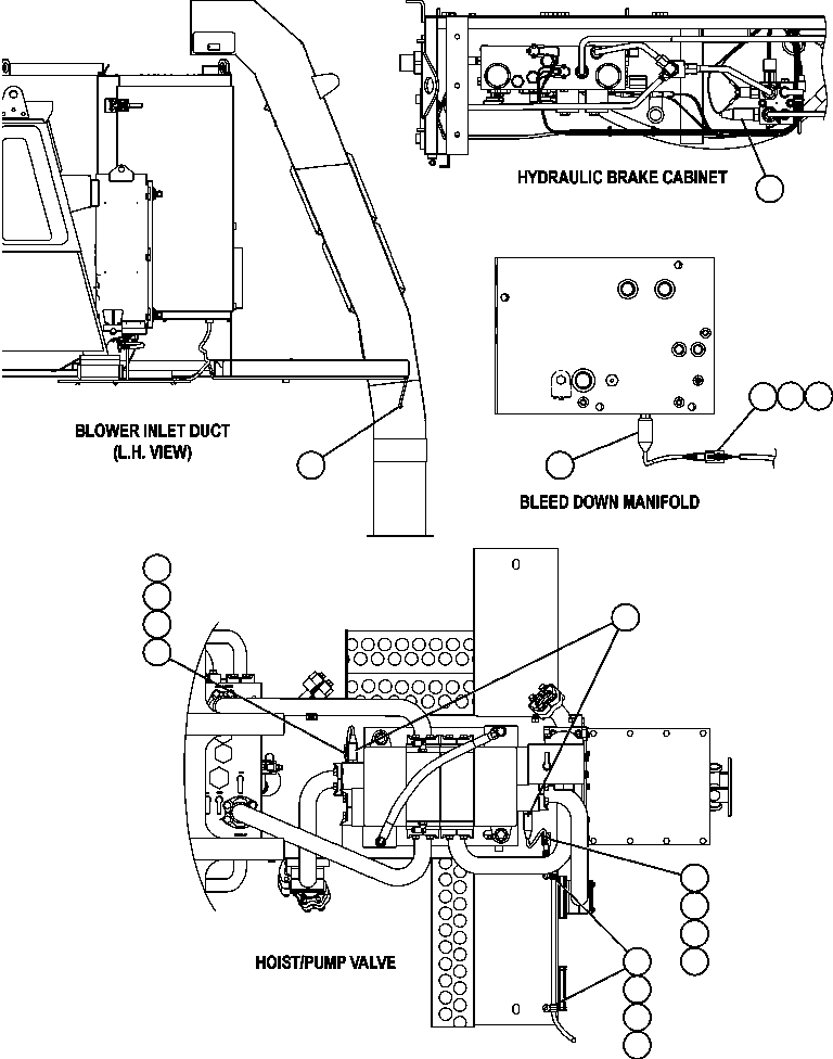 Komatsu parts book diagram for AFE59-T 930E-4 S/N A30545 - A30547     LOS PELAMBRES: VHMS SENSOR INSTALLATION
