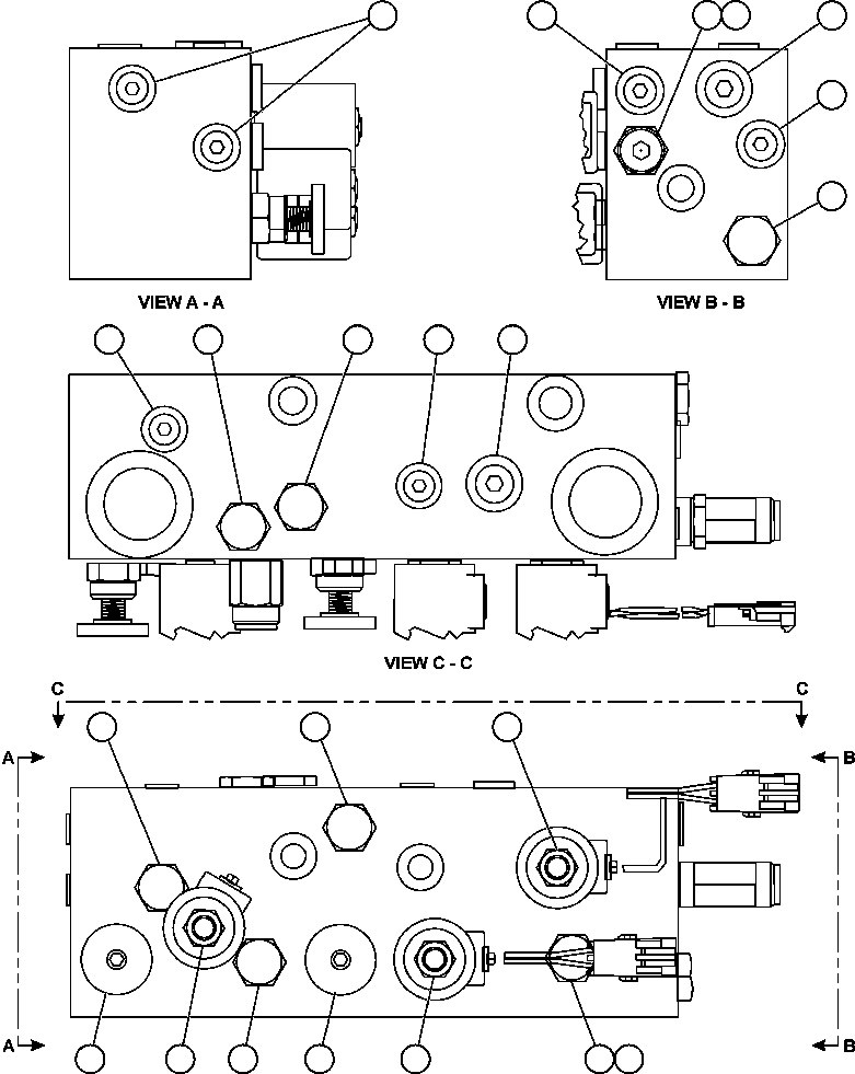 Komatsu parts book diagram for AFE59-T 930E-4 S/N A30545 - A30547     LOS PELAMBRES: BRAKE MANIFOLD (PC1498)
