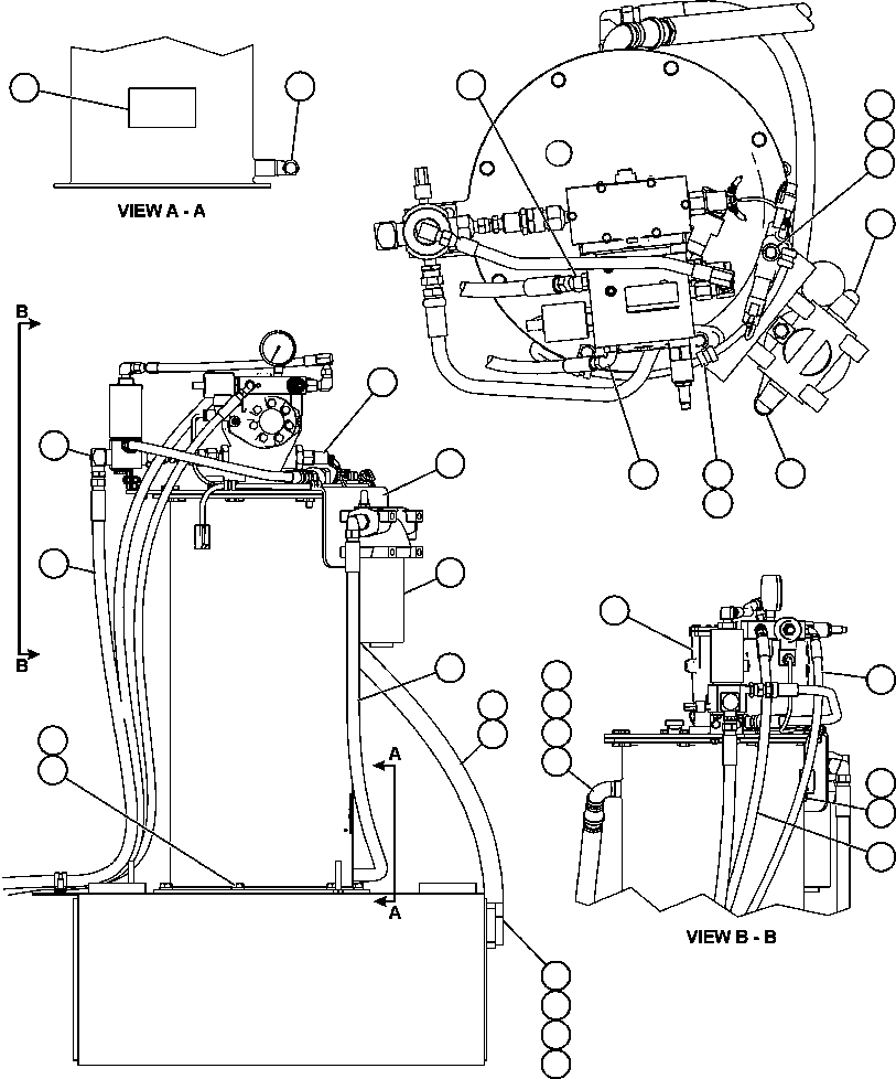 Komatsu parts book diagram for AFE59-T 930E-4 S/N A30545 - A30547     LOS PELAMBRES: AUTOMATIC LUBRICATION SYSTEM
