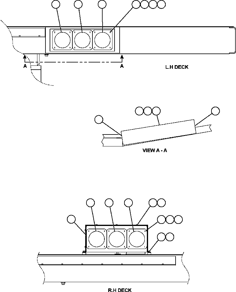 Komatsu parts book diagram for AFE59-T 930E-4 S/N A30545 - A30547     LOS PELAMBRES: PAYLOAD METER III - INDICATOR LIGHTS