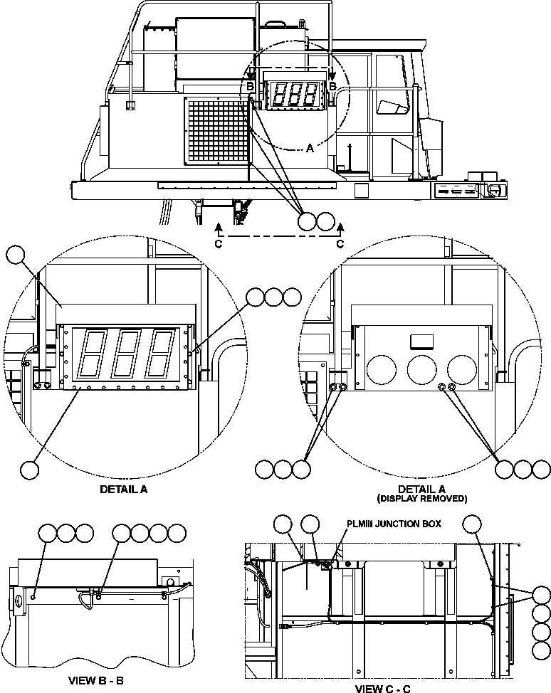 Komatsu parts book diagram for AFE59-T 930E-4 S/N A30545 - A30547     LOS PELAMBRES: PLMIII SCOREBOARD INSTALLATION - R.H.
