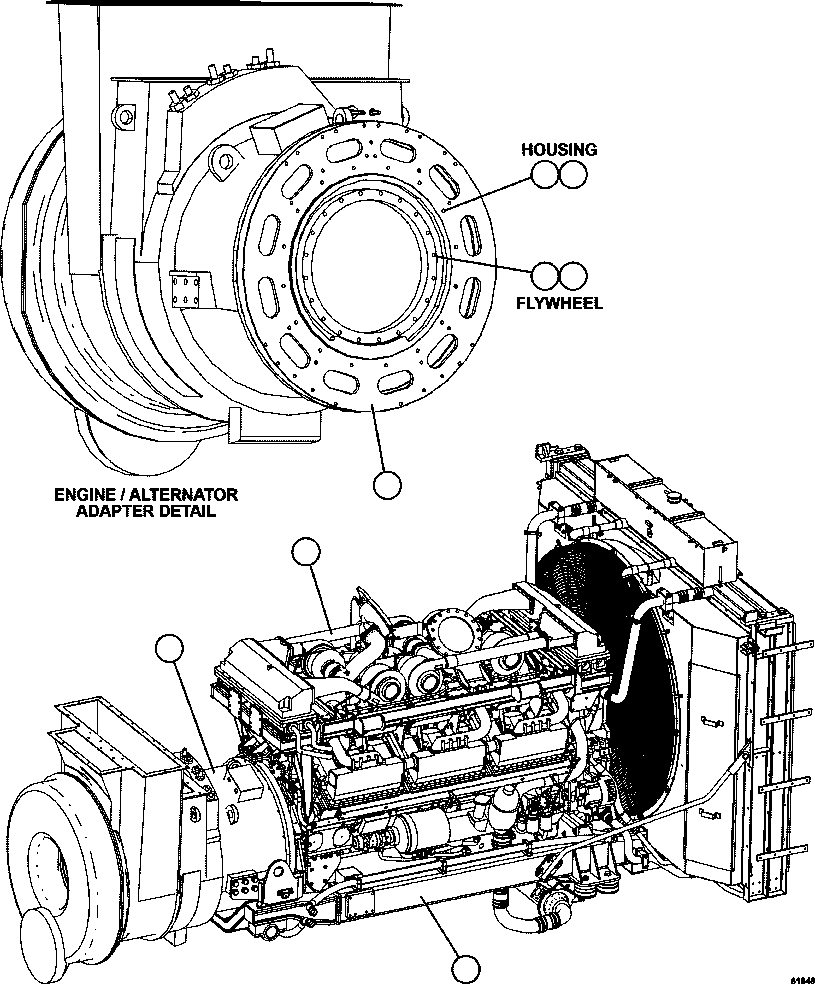 Dump Trucks Komatsu / AFE62-AC 930E-4SE S/N A31218 & A31230   CCI(AFE62-AC) / POWERTRAIN INSTALLATION(078 : 61948)