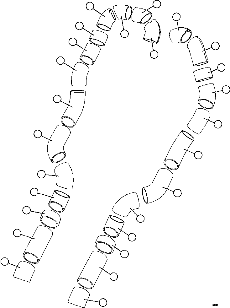 Dump Trucks Komatsu / AFE62-AC 930E-4SE S/N A31218 & A31230   CCI(AFE62-AC) / EXHAUST BLANKETS(092 : 62123)