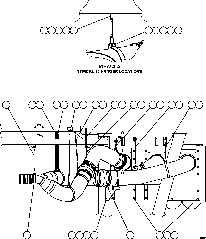 Dump Trucks Komatsu / AFE62-AE 930E-4SE S/N A31245 - A31247, A31250 & A31252    SIERRA GORDA(AFE62-AE) / AIR CLEANER INSTALLATION - RIGHT(066 : 62043)