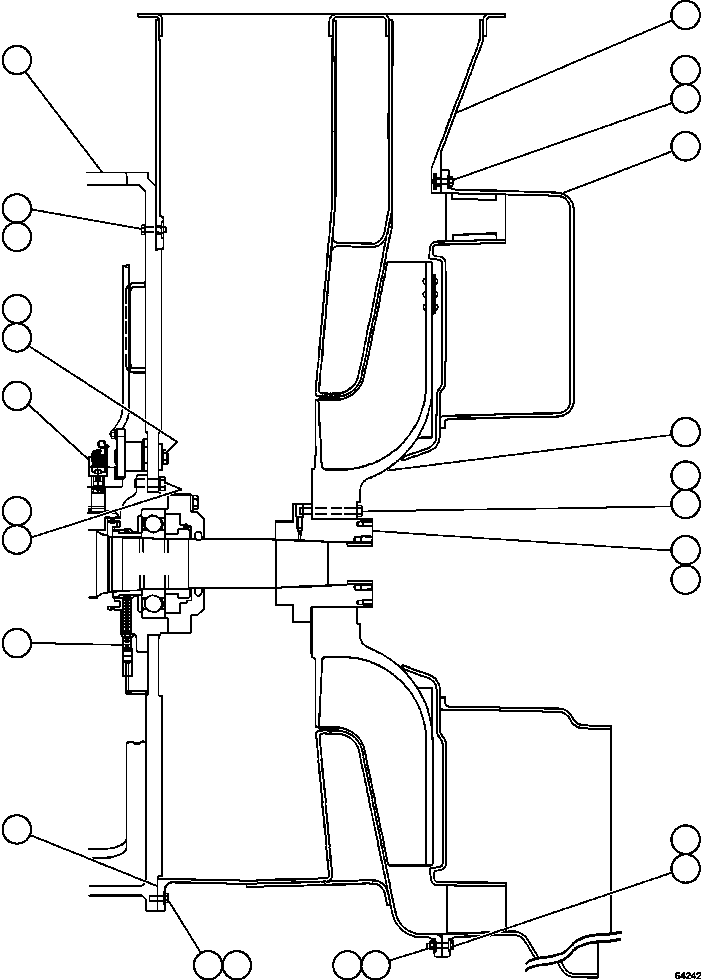 Dump Trucks Komatsu / AFE62-AE 930E-4SE S/N A31245 - A31247, A31250 & A31252    SIERRA GORDA(AFE62-AE) / ALTERNATOR - BLOWER HOUSING        PC2610(644 : 64242)