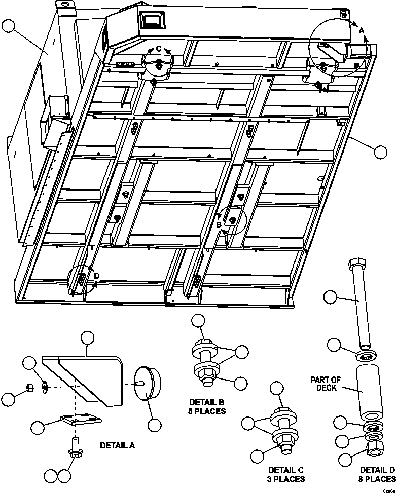 Komatsu parts book diagram for AFE62-AJ 930E-4SE S/N A31289, A31291, A31300, A31302, A31304, A31327, A31329, A31357, A31359, A31369, A31386, A31388, A31390, A31410, A31412 & A31414  LAS BAMBAS: R.H. DECK & RETARDING GRID INSTALLATION