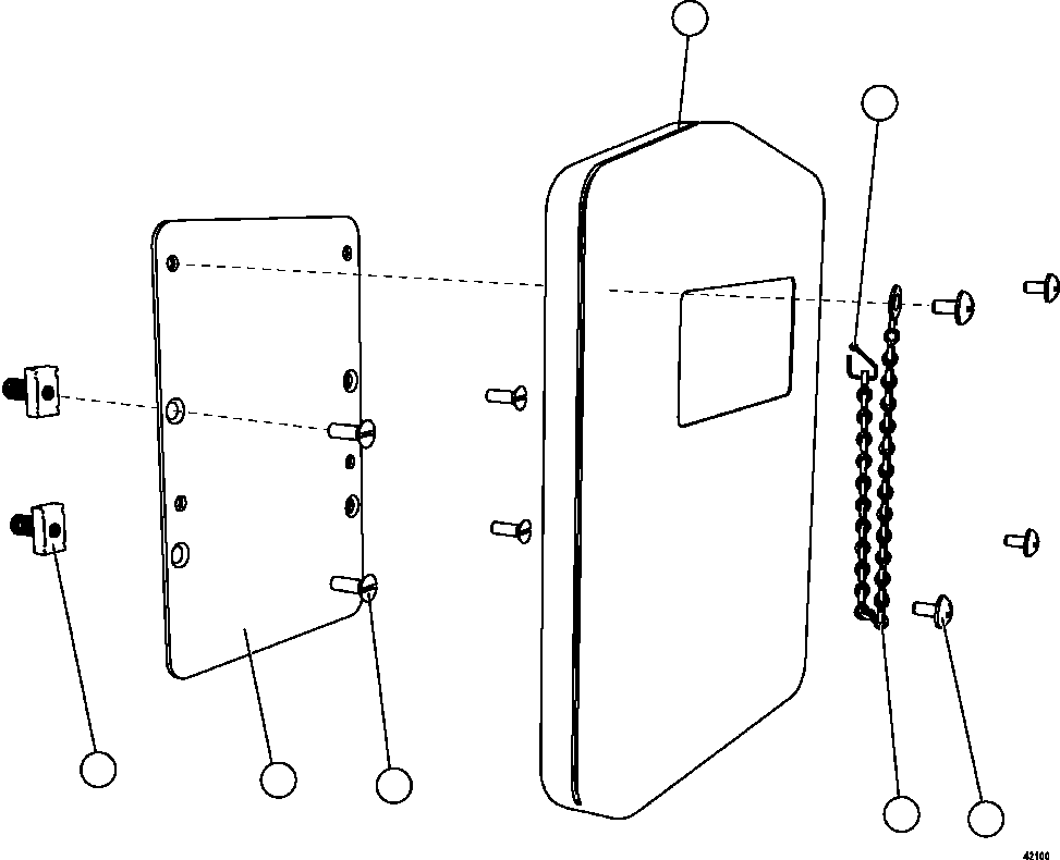 Komatsu parts book diagram for AFE62-AJ 930E-4SE S/N A31289, A31291, A31300, A31302, A31304, A31327, A31329, A31357, A31359, A31369, A31386, A31388, A31390, A31410, A31412 & A31414  LAS BAMBAS: MANUAL HOLDER