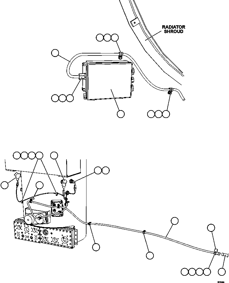 Komatsu parts book diagram for AFE62-AJ 930E-4SE S/N A31289, A31291, A31300, A31302, A31304, A31327, A31329, A31357, A31359, A31369, A31386, A31388, A31390, A31410, A31412 & A31414  LAS BAMBAS: HOTSTART - HYDRAULIC TANK OIL