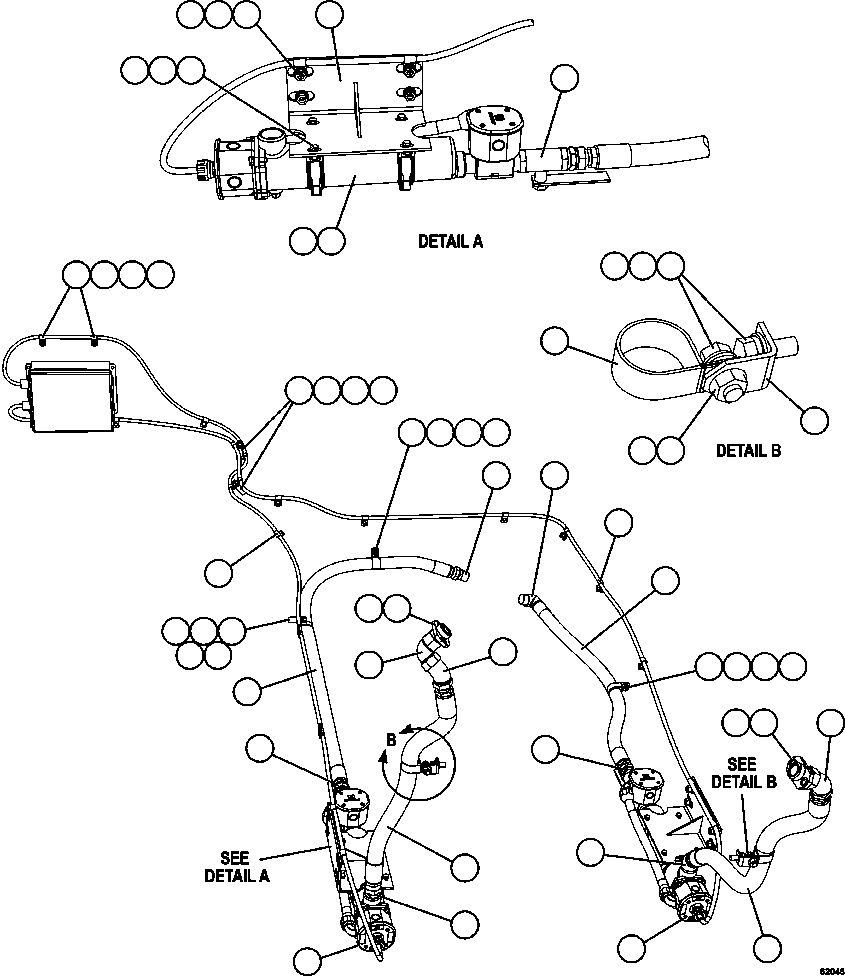 Komatsu parts book diagram for AFE62-AJ 930E-4SE S/N A31289, A31291, A31300, A31302, A31304, A31327, A31329, A31357, A31359, A31369, A31386, A31388, A31390, A31410, A31412 & A31414  LAS BAMBAS: HOTSTART - ENGINE COOLANT