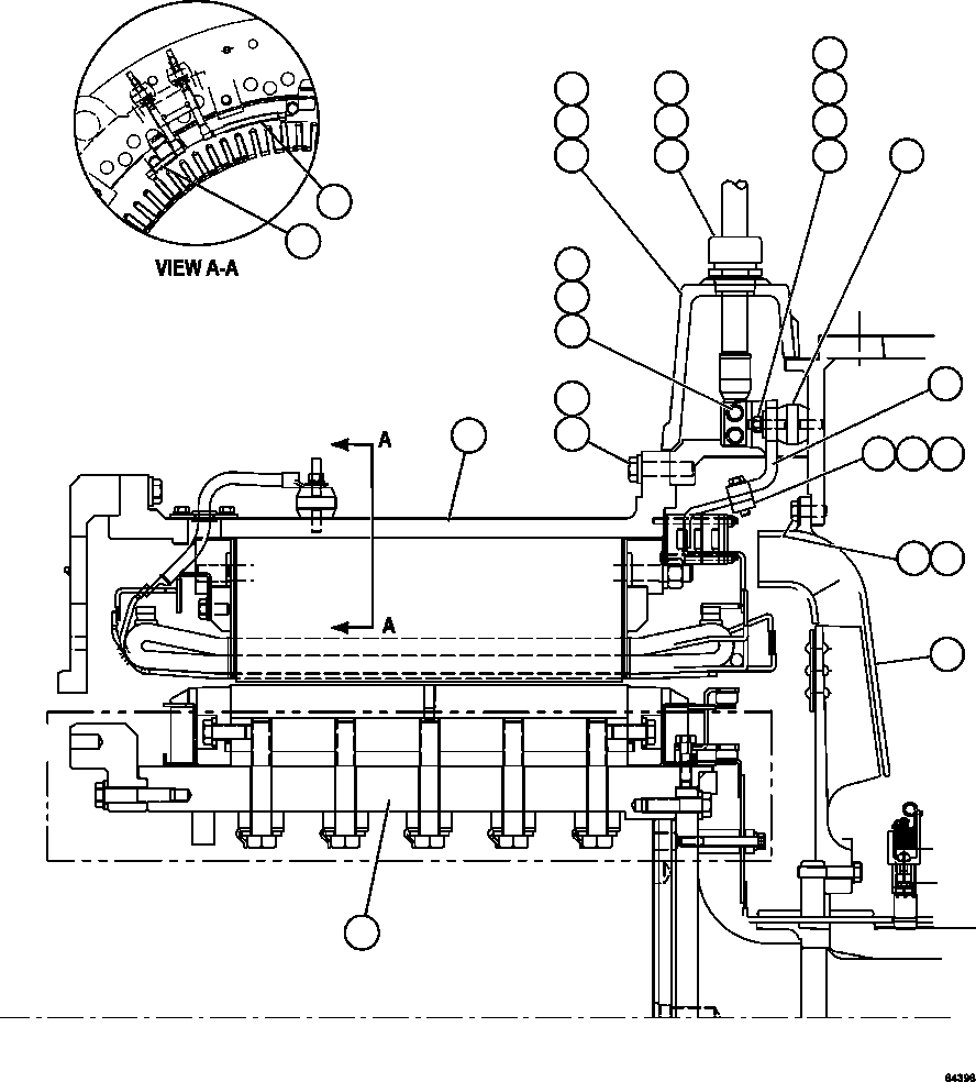 Komatsu parts book diagram for AFE62-AJ 930E-4SE S/N A31289, A31291, A31300, A31302, A31304, A31327, A31329, A31357, A31359, A31369, A31386, A31388, A31390, A31410, A31412 & A31414  LAS BAMBAS: ENGINE MOUNT END
