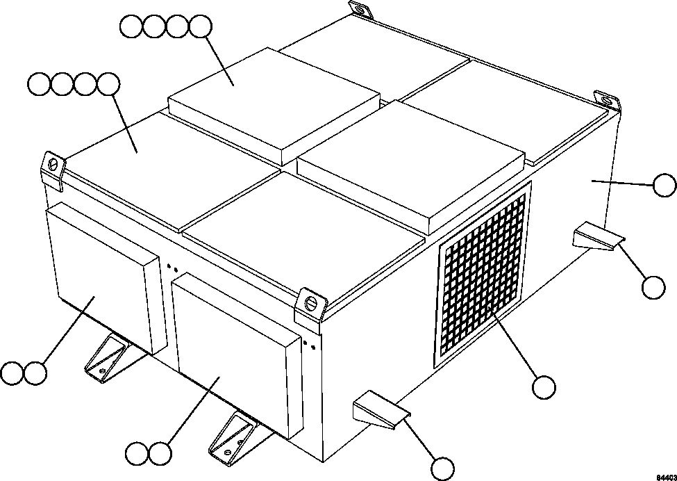 Komatsu parts book diagram for AFE62-AJ 930E-4SE S/N A31289, A31291, A31300, A31302, A31304, A31327, A31329, A31357, A31359, A31369, A31386, A31388, A31390, A31410, A31412 & A31414  LAS BAMBAS: RETARDING GRID ASSEMBLY  1/3    PC3185