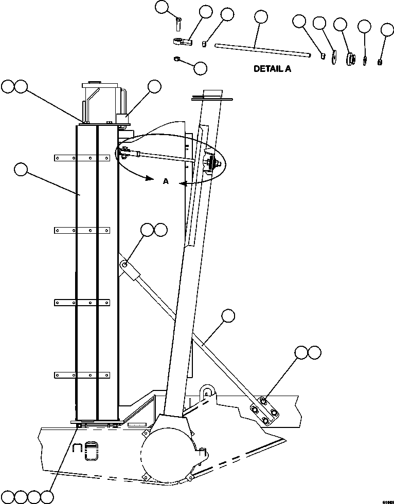 Dump Trucks Komatsu / AFE62-AQ 930E-4SE S/N A31450, A31500, A31576, A31578 & A31605 - A31607  BLOOM LAKE(AFE62-AQ) / RADIATOR SUPPORT & MOUNTING(052 : 61069)