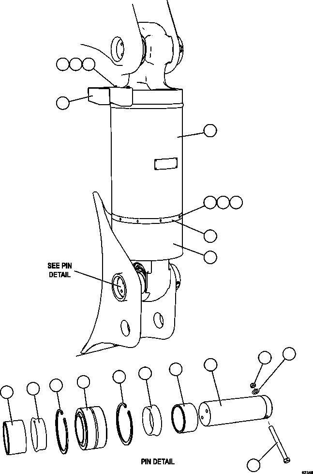 Dump Trucks Komatsu / AFE62-AQ 930E-4SE S/N A31450, A31500, A31576, A31578 & A31605 - A31607  BLOOM LAKE(AFE62-AQ) / REAR SUSPENSION & MOUNTING(134 : 62348)
