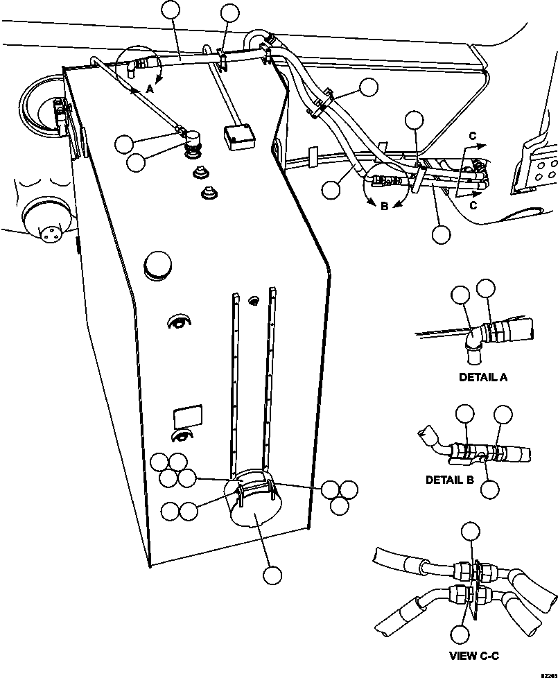 Dump Trucks Komatsu / AFE62-AQ 930E-4SE S/N A31450, A31500, A31576, A31578 & A31605 - A31607  BLOOM LAKE(AFE62-AQ) / FUEL SYSTEM PIPING     1/3(290 : 62265)