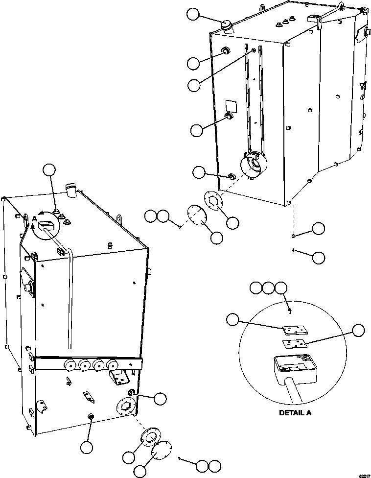 Komatsu parts book diagram for AFE62-BB 930E-4SE S/N A31791 - A31792 & A31813 - A31814  LAS BAMBAS: FUEL TANK