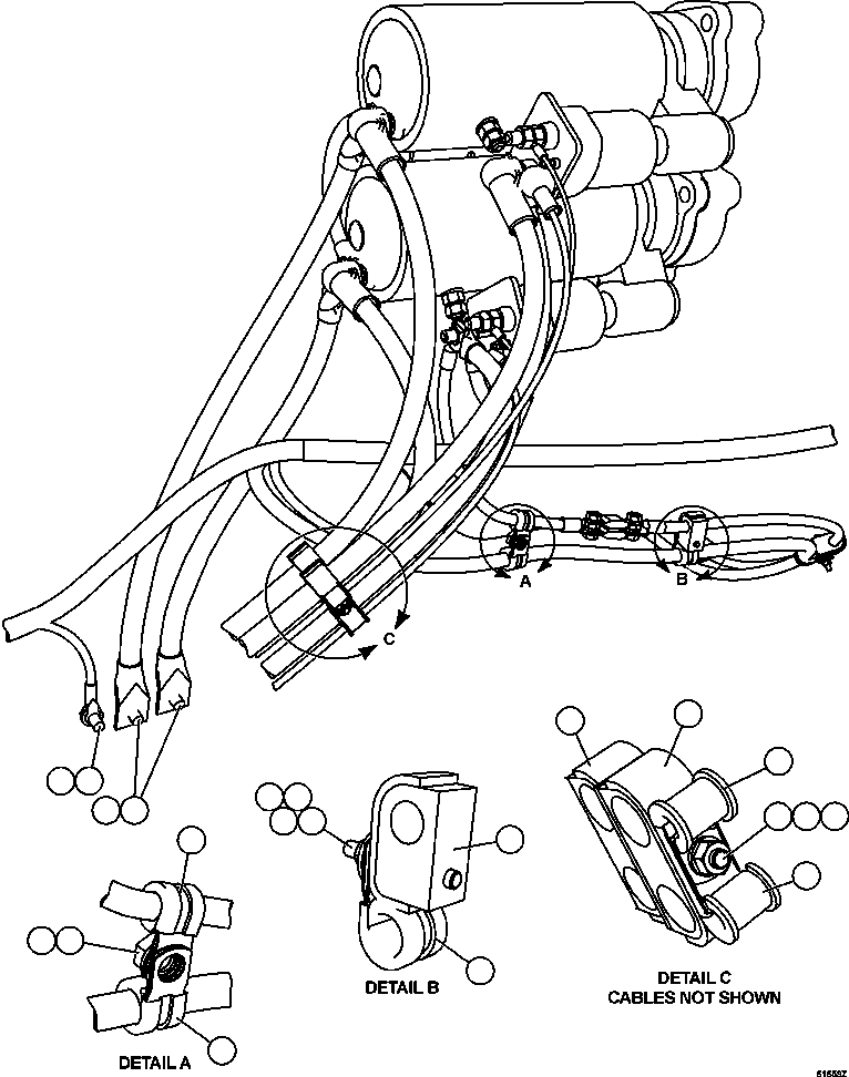 Komatsu parts book diagram for AFE62-BB 930E-4SE S/N A31791 - A31792 & A31813 - A31814  LAS BAMBAS: STARTING SYSTEM WIRING    2/4