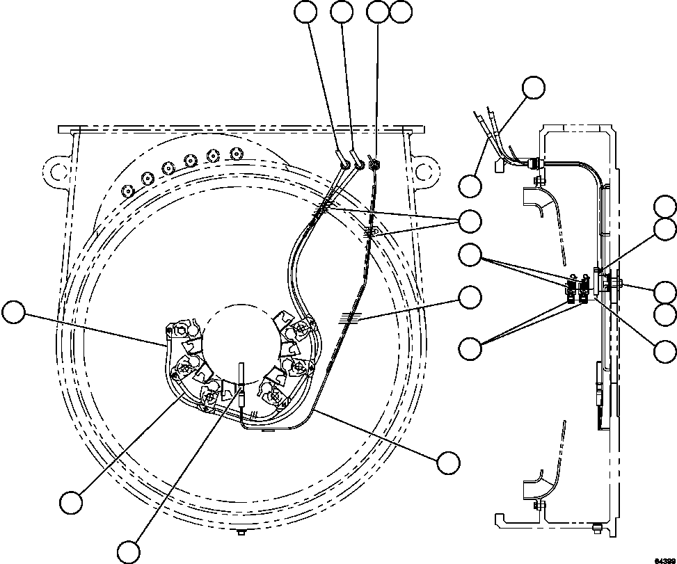 Komatsu parts book diagram for AFE62-BB 930E-4SE S/N A31791 - A31792 & A31813 - A31814  LAS BAMBAS: BRUSH HOLDER/SPEED SENSOR WIRING