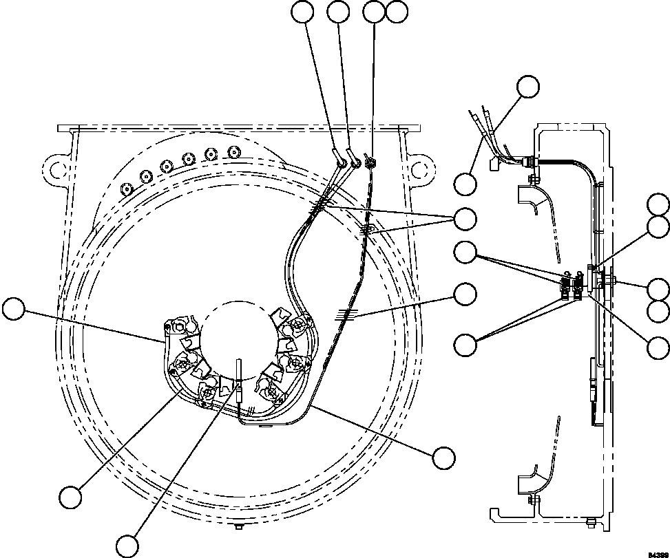 Dump Trucks Komatsu / AFE62-BG 930E-4SE S/N A31828 - A31831, A31835 - A31837, A31840, A31844 - A31846 & A31850 - A31854  SIERRA GORDA(AFE62-BG) / BRUSH HOLDER/SPEED SENSOR WIRING(666 : 64399)