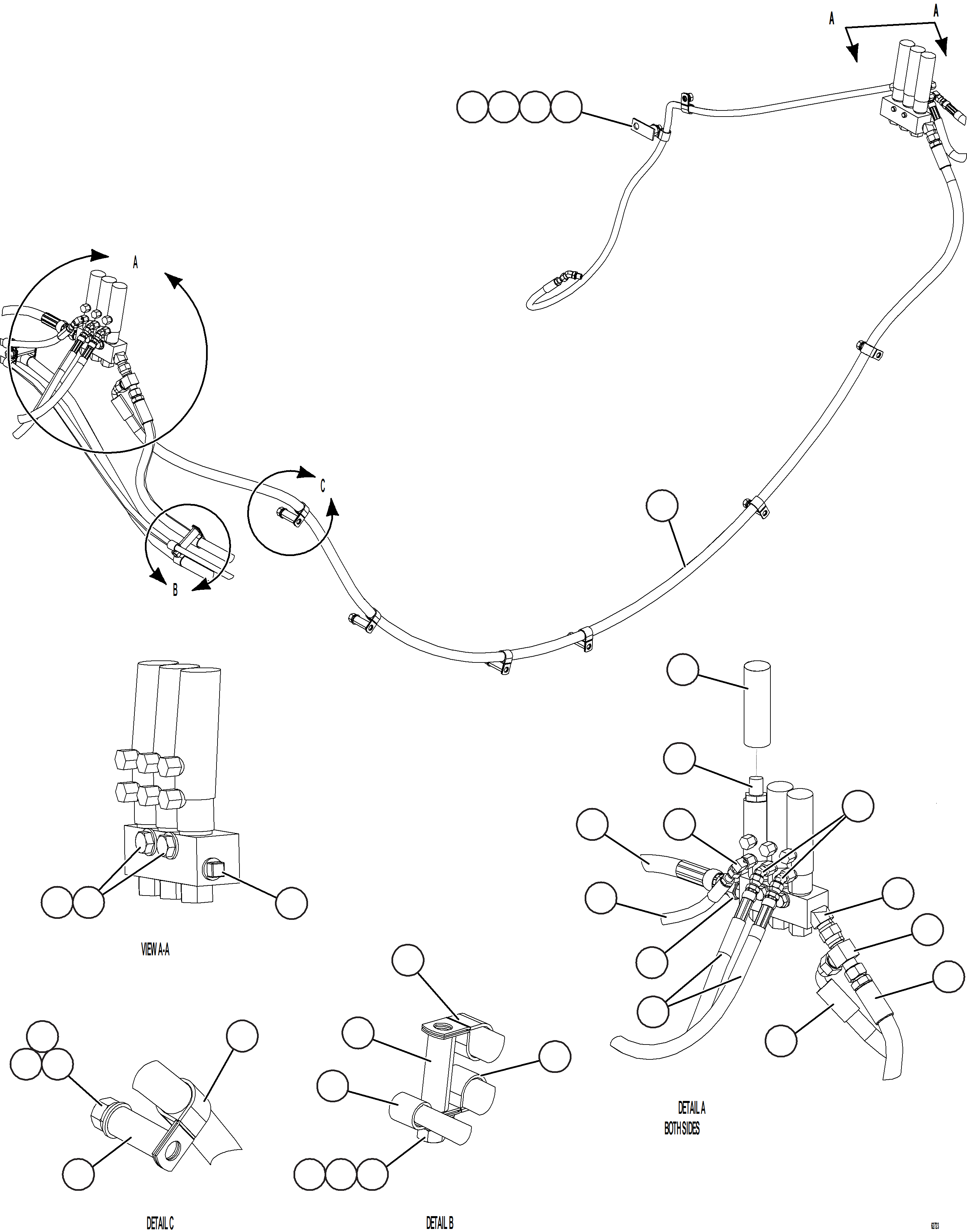 Dump Trucks Komatsu / AFE62-BL 930E-4SE S/N A31937, A31939, A31947, A31949 & A31952 - A31953  LAS BAMBAS(AFE62-BL) / AUTOMATIC LUBRICATION SYSTEM    3/4(588 : 62723)