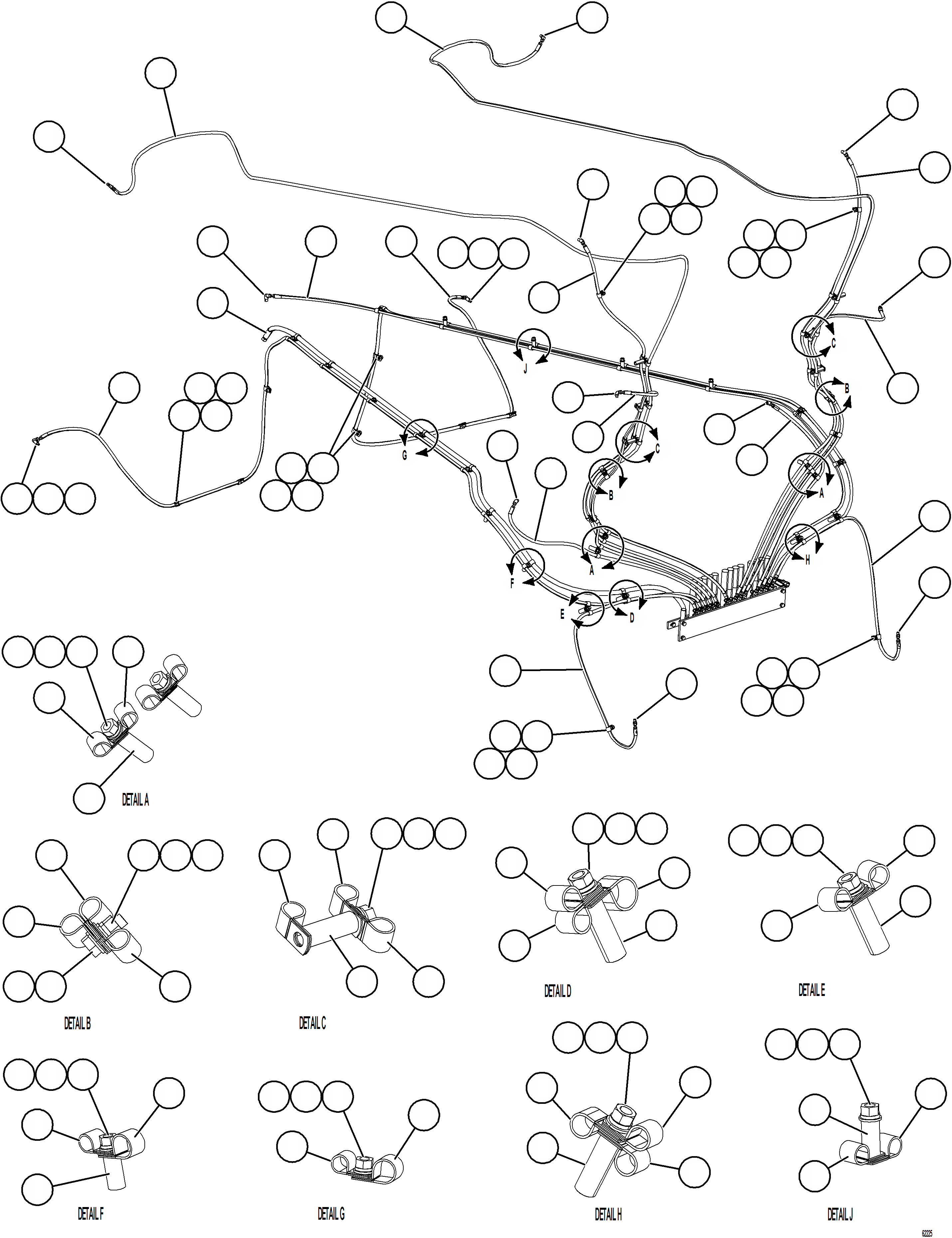 Dump Trucks Komatsu / AFE62-BL 930E-4SE S/N A31937, A31939, A31947, A31949 & A31952 - A31953  LAS BAMBAS(AFE62-BL) / AUTOMATIC LUBRICATION SYSTEM - REAR AXLE    2/2(594 : 62225)