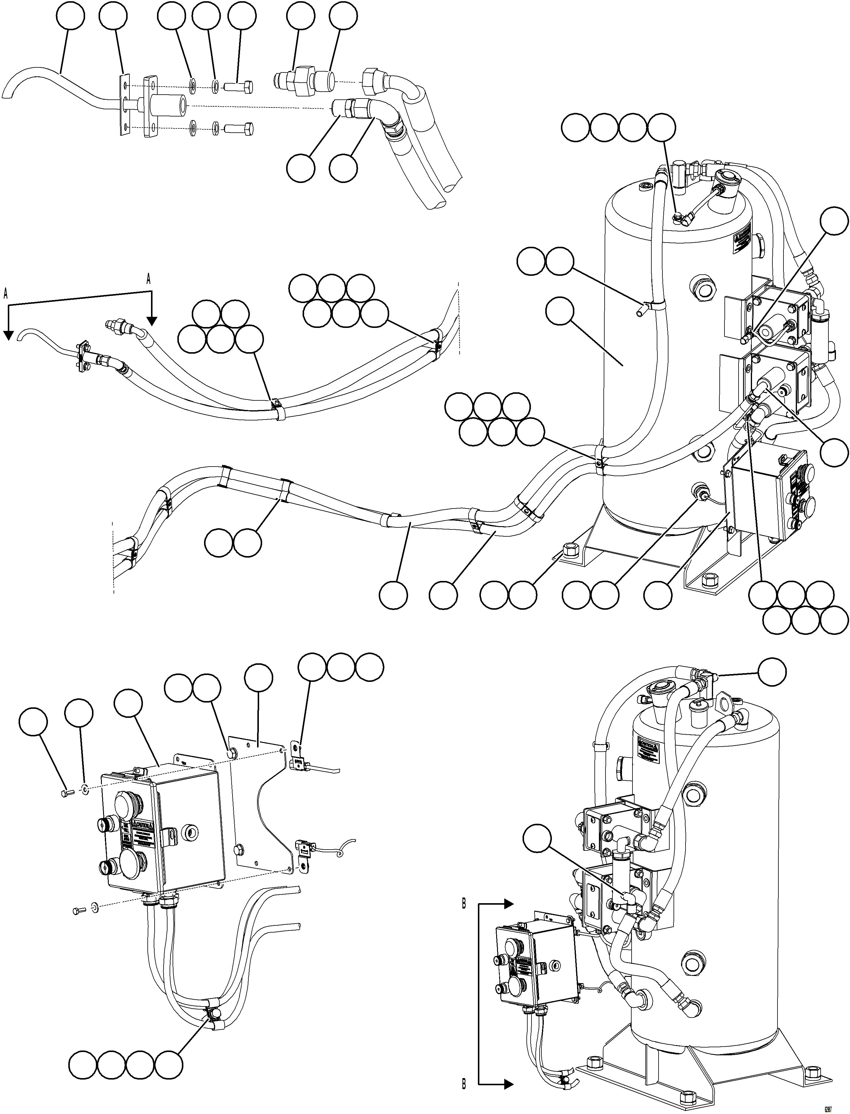 Dump Trucks Komatsu / AFE62-BL 930E-4SE S/N A31937, A31939, A31947, A31949 & A31952 - A31953  LAS BAMBAS(AFE62-BL) / ENGINE OIL RESERVE SYSTEM(614 : 62987)
