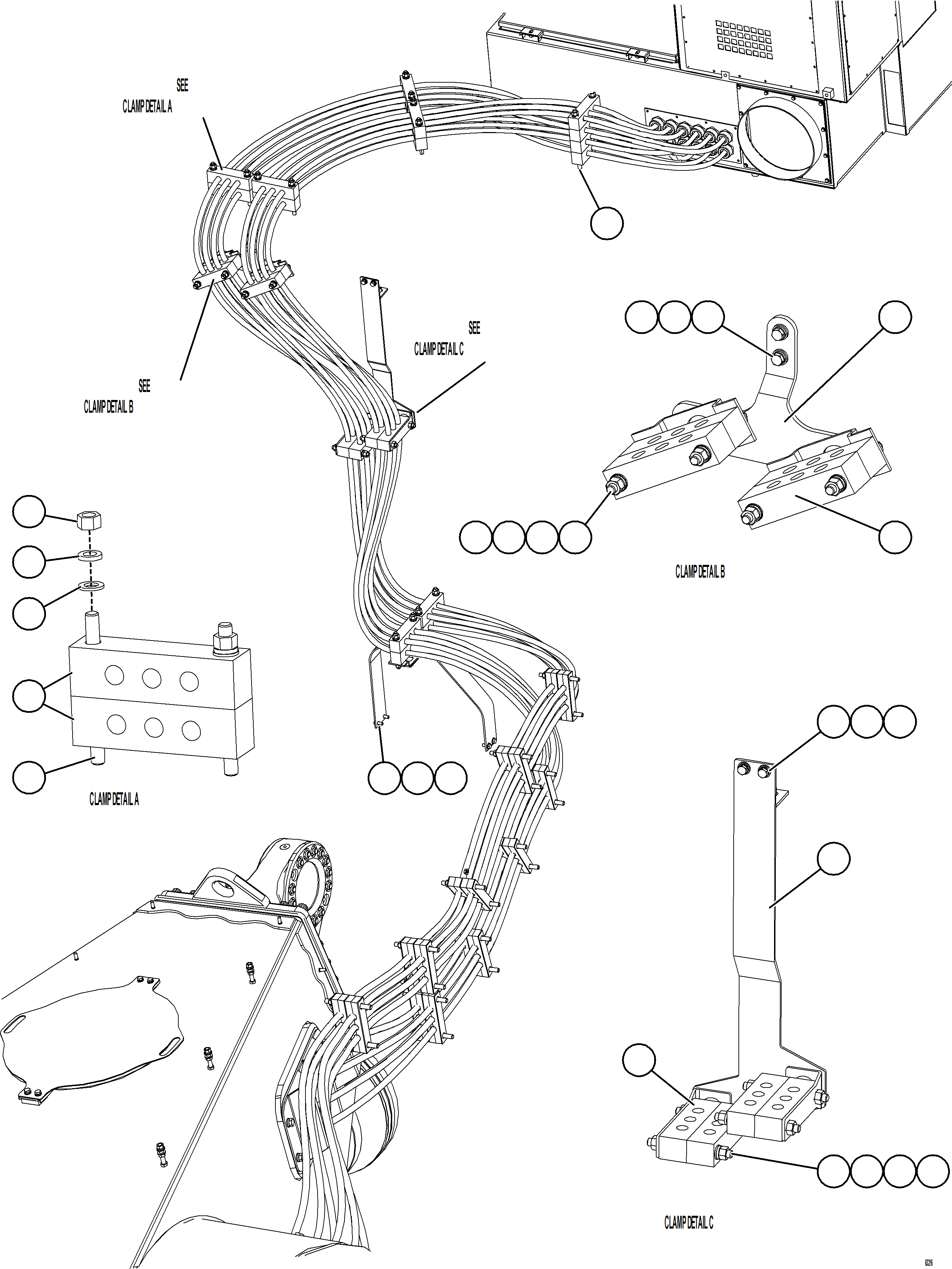 Dump Trucks Komatsu / AFE62-BN 930E-4SE S/N A31951, A31954 & A31960 - A31962  SIERRA GORDA(AFE62-BN) / CONTROL CABINET EXTERNAL WIRING   2/4(304 : 63216)