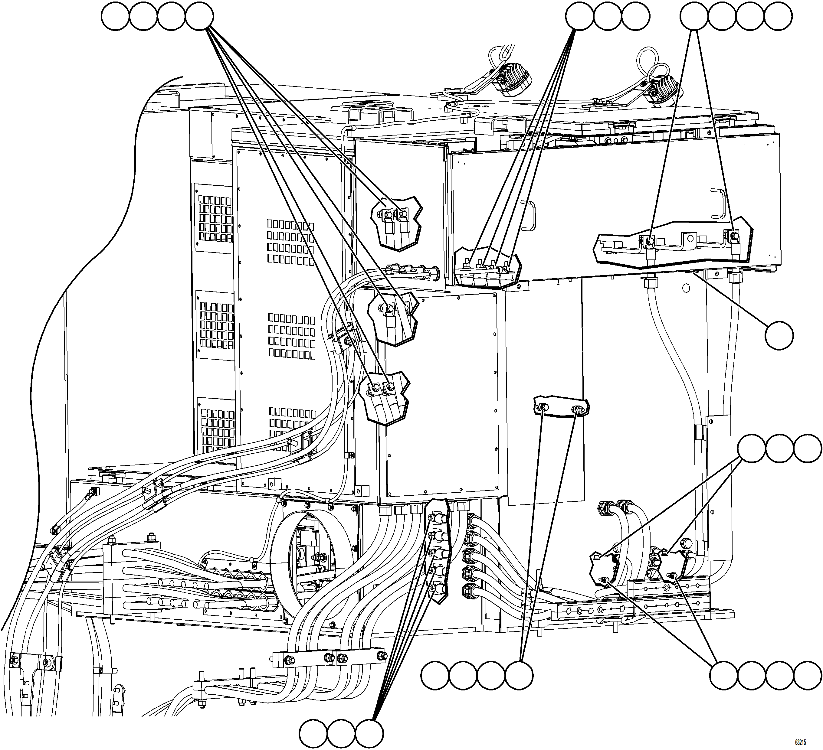 Komatsu parts book diagram for AFE62-BW 930E-4SE S/N A32123  COLLAHUASI: CONTROL CABINET EXTERNAL WIRING   4/4