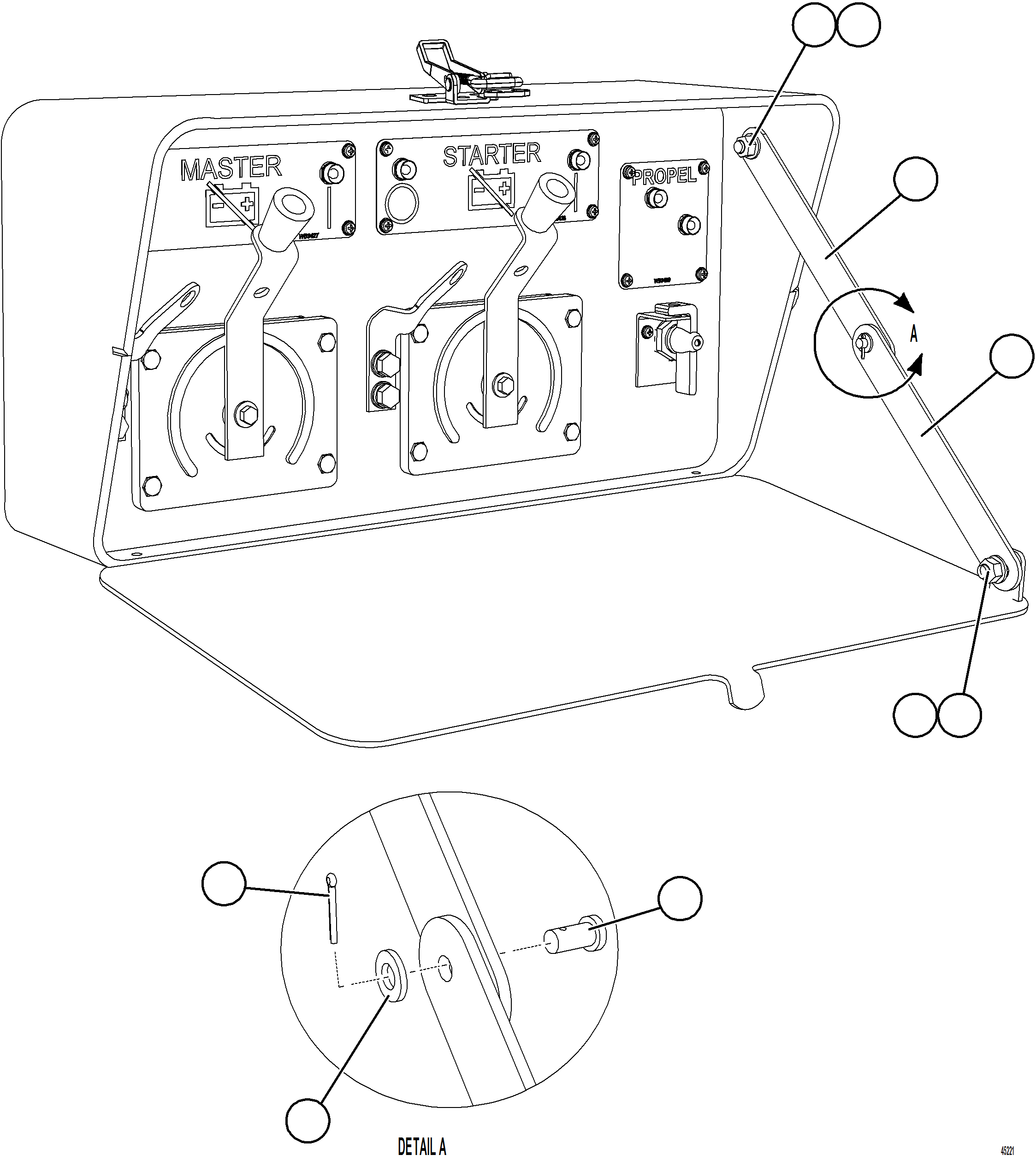 Komatsu parts book diagram for AFE62-BW 930E-4SE S/N A32123  COLLAHUASI: ISOLATION BOX    3/3    58F-06-40111