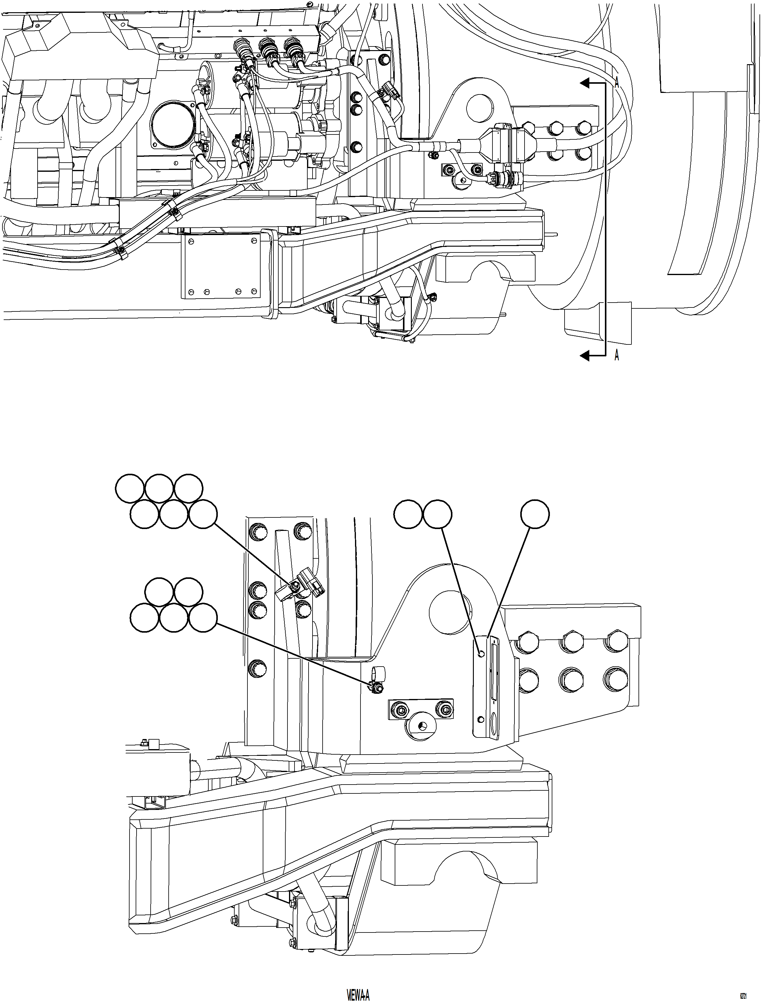Komatsu parts book diagram for AFE62-BW 930E-4SE S/N A32123  COLLAHUASI: STARTING SYSTEM WIRING    2/4
