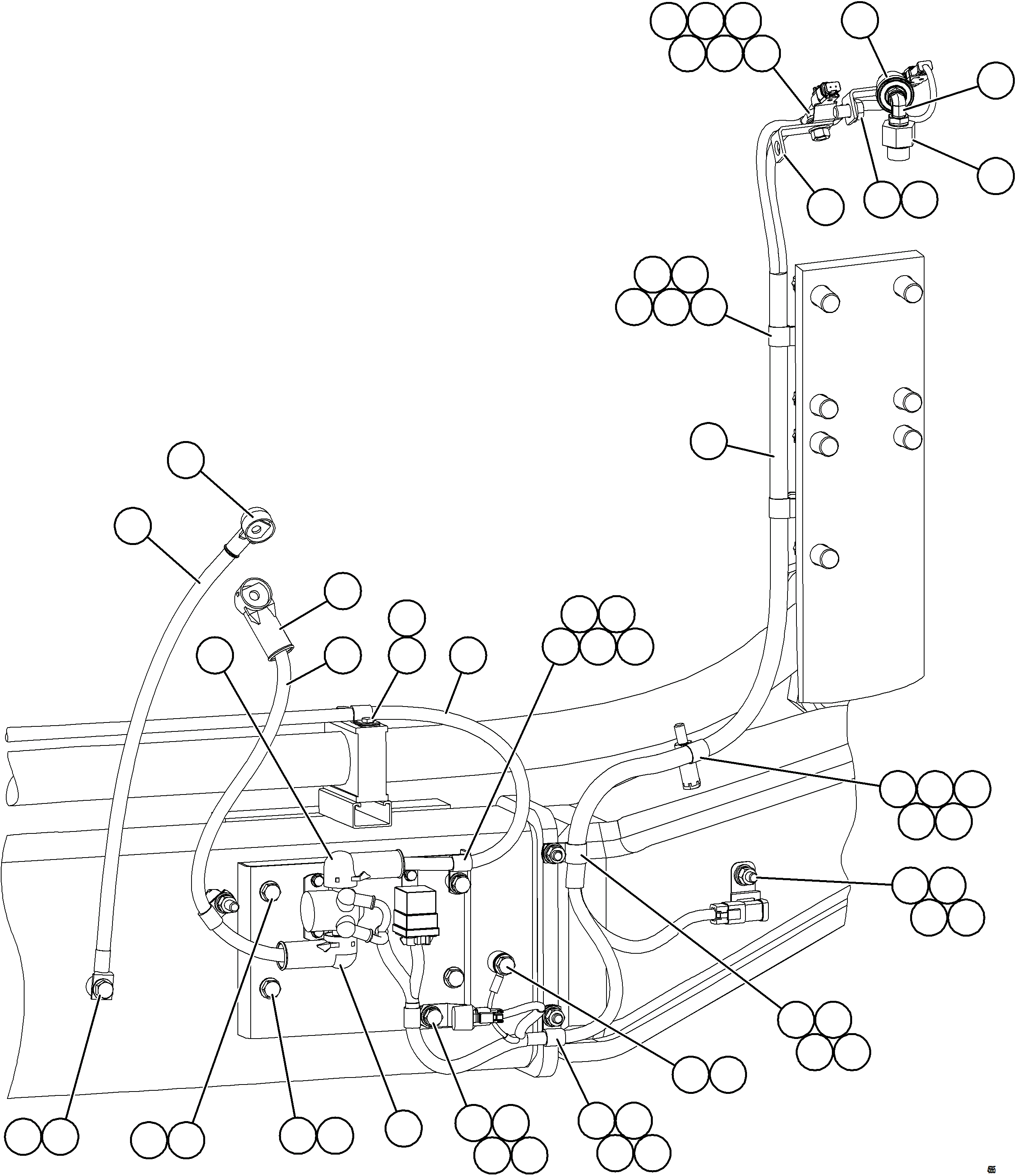 Komatsu parts book diagram for AFE62-BW 930E-4SE S/N A32123  COLLAHUASI: STARTING SYSTEM WIRING    3/4