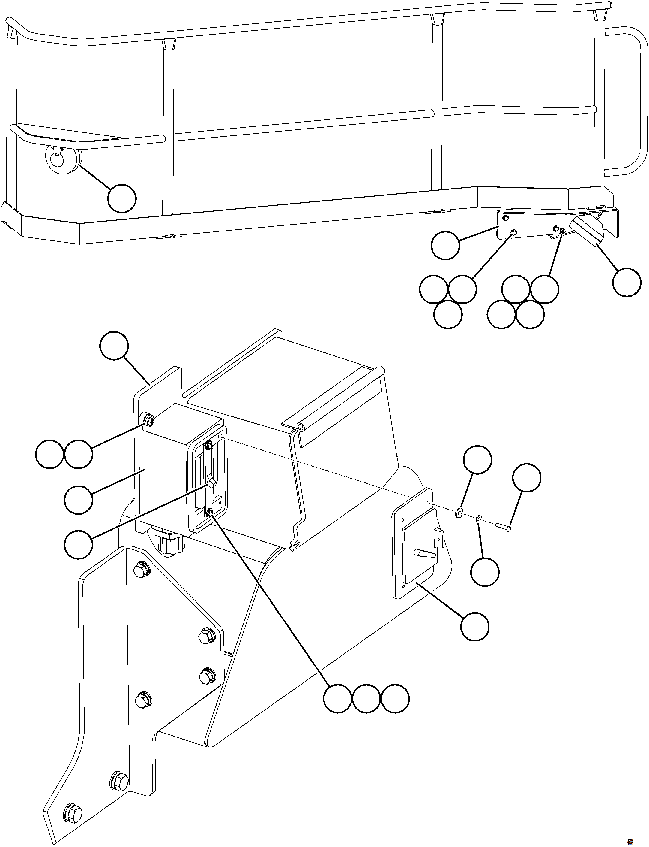 Komatsu parts book diagram for AFE62-BW 930E-4SE S/N A32123  COLLAHUASI: LADDER LIGHT SWITCH