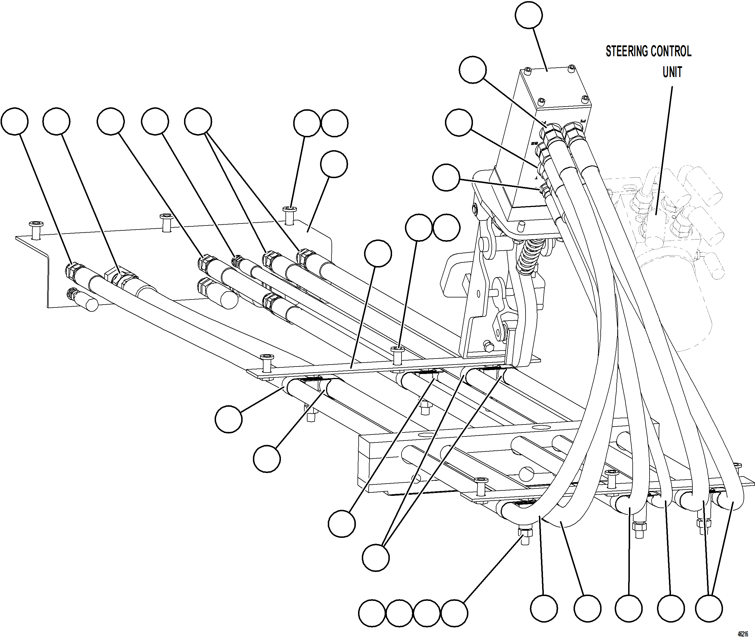 Komatsu parts book diagram for AFE62-BW 930E-4SE S/N A32123  COLLAHUASI: BRAKE VALVE PIPING