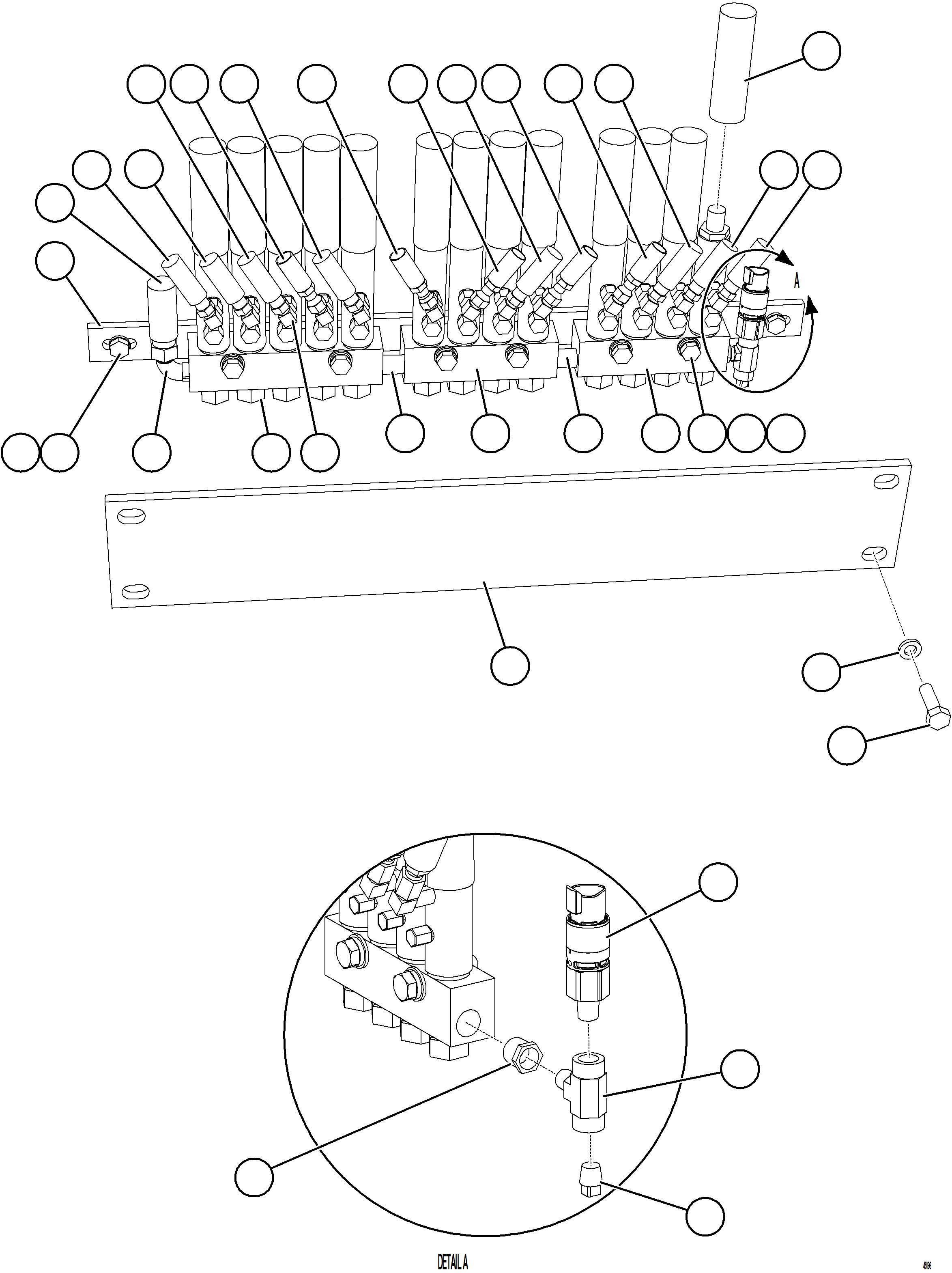 Komatsu parts book diagram for AFE62-BW 930E-4SE S/N A32123  COLLAHUASI: AUTOMATIC LUBRICATION SYSTEM - REAR AXLE    1/2