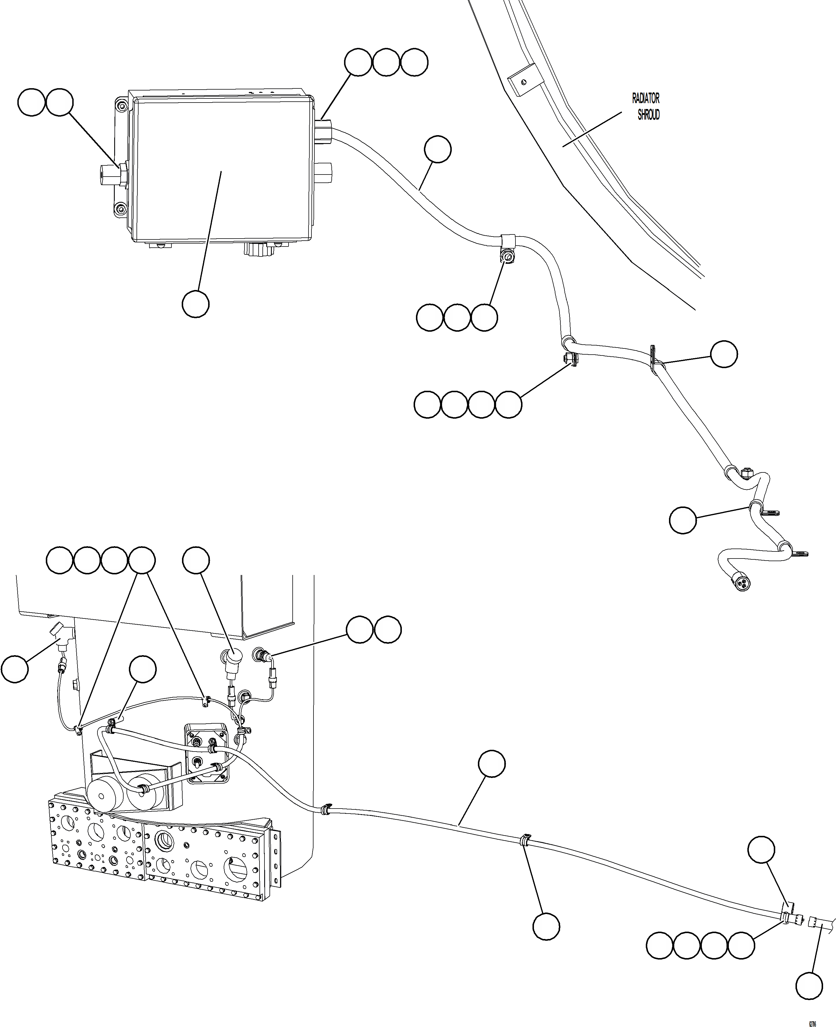 Komatsu parts book diagram for AFE62-BW 930E-4SE S/N A32123  COLLAHUASI: HOTSTART - HYDRAULIC TANK OIL
