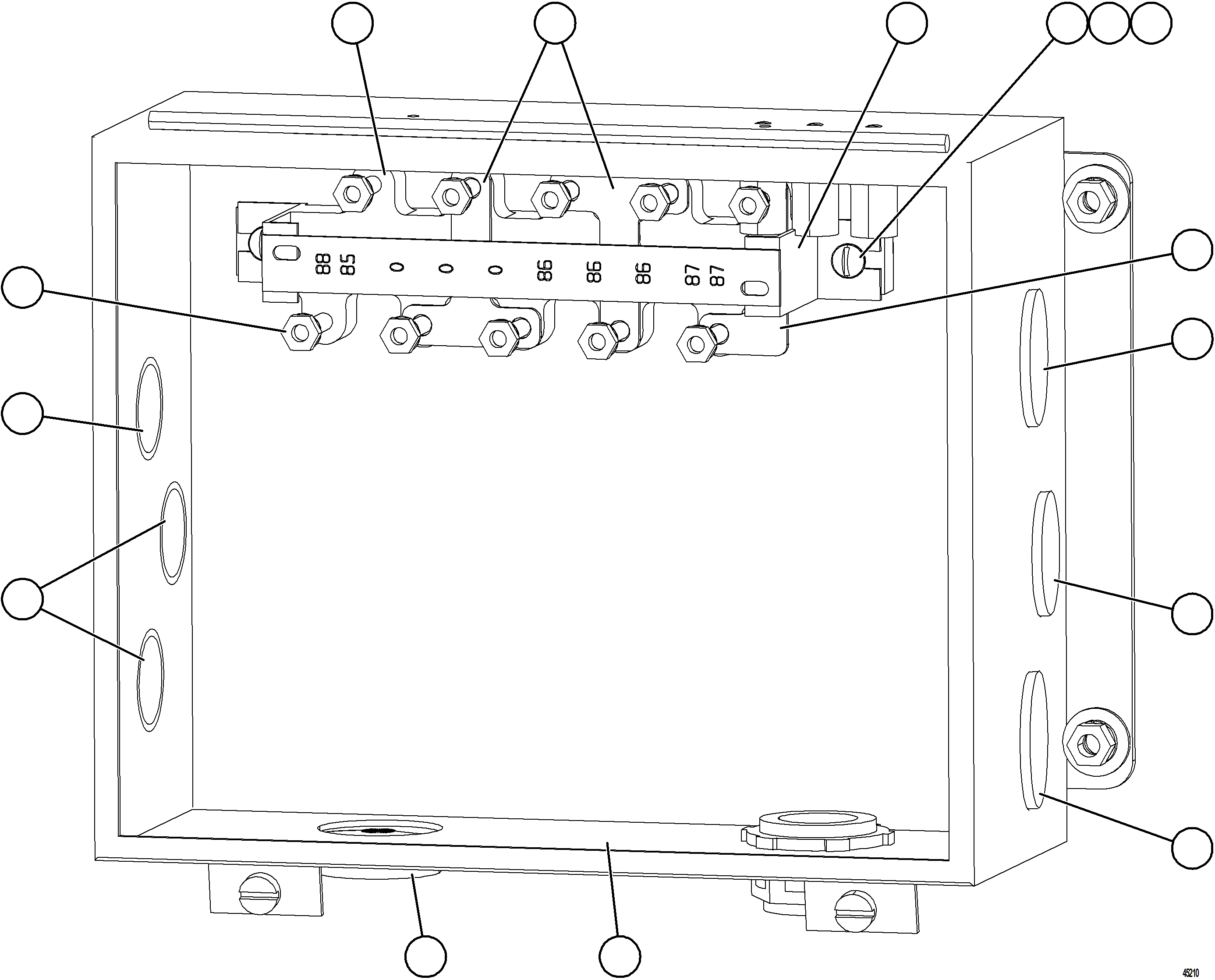 Komatsu parts book diagram for AFE62-BW 930E-4SE S/N A32123  COLLAHUASI: HOTSTART - JUNCTION BOX EJ5557