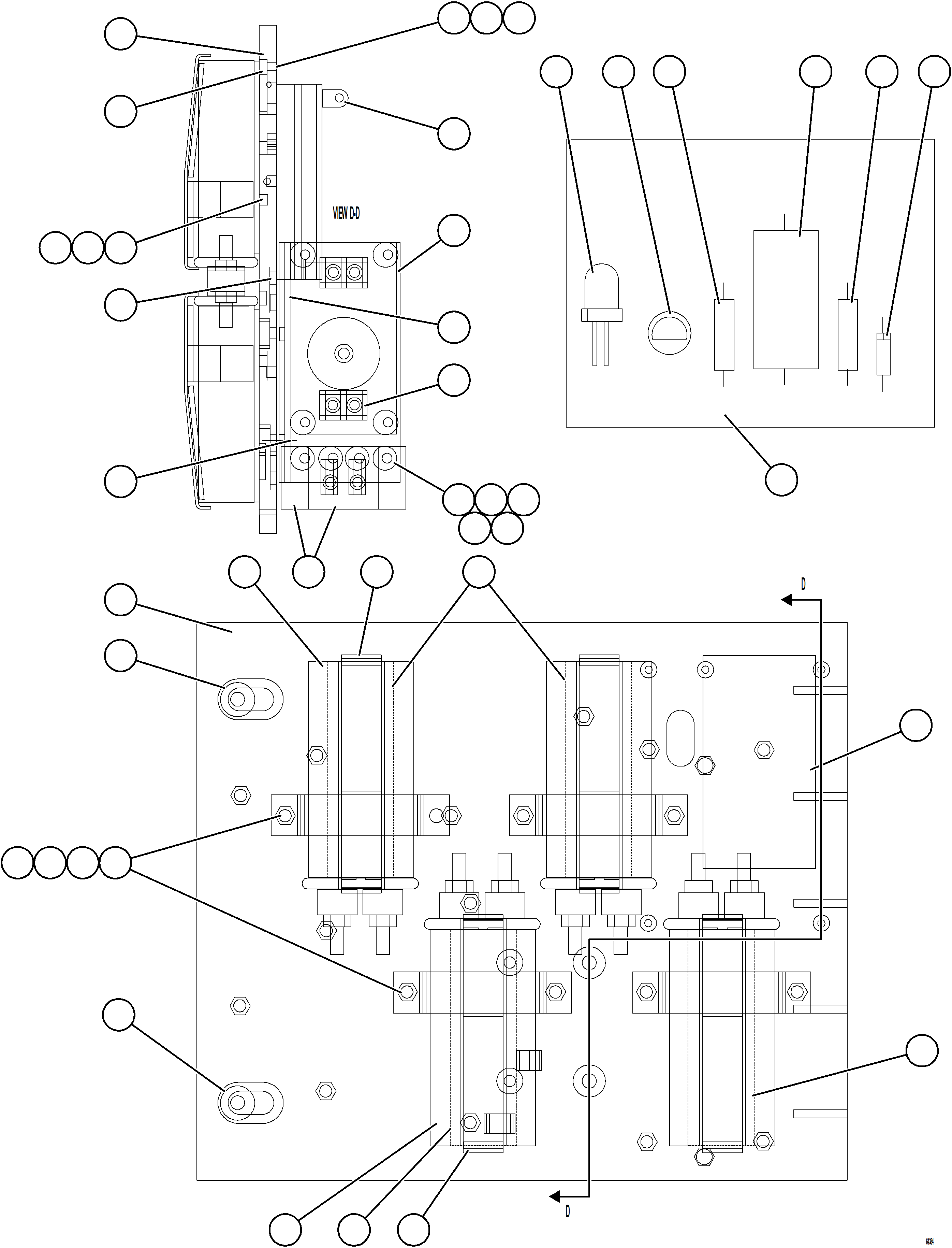 Komatsu parts book diagram for AFE62-BW 930E-4SE S/N A32123  COLLAHUASI: AFSE PANEL COVER ASSEMBLY   2/2   58B-43-00480