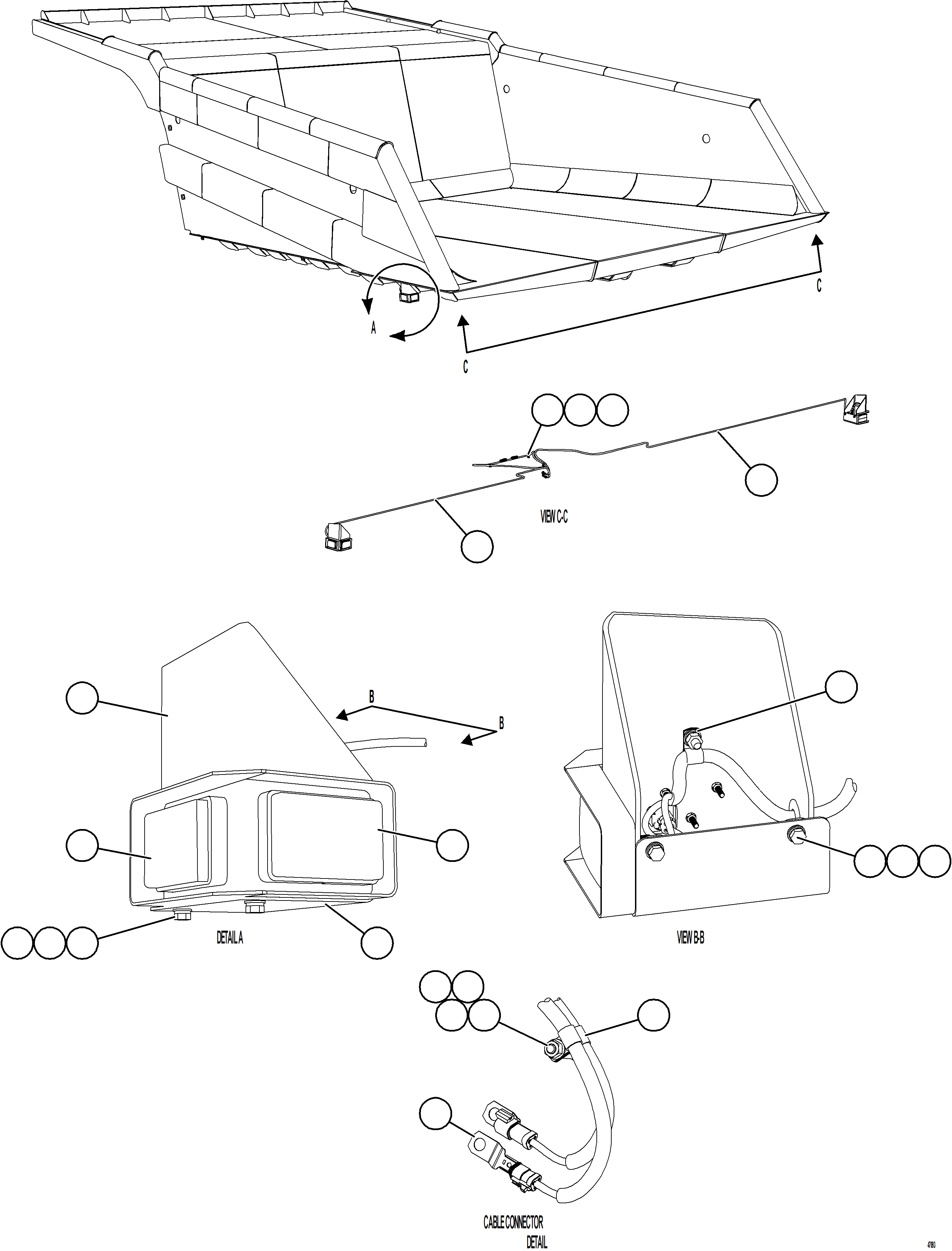 Dump Trucks Komatsu / AFE62-BY 930E-4SE S/N A32132 - A32133  EPSA(AFE62-BY) / BODY CLEARANCE LIGHTS(382 : 47093)
