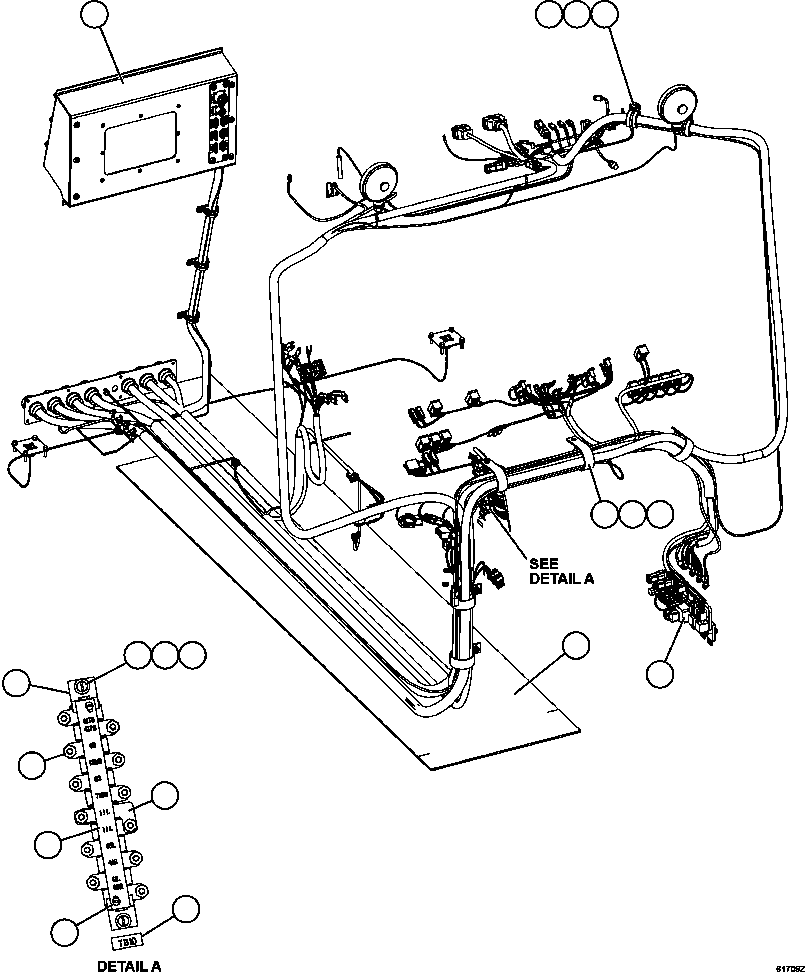 Dump Trucks Komatsu / AFE62-S 930E-4SE S/N A31016, A31018 & A31020     COLLAHUASI(AFE62-S) / CAB ELECTRICAL WIRING   1/2(312 : 61709)