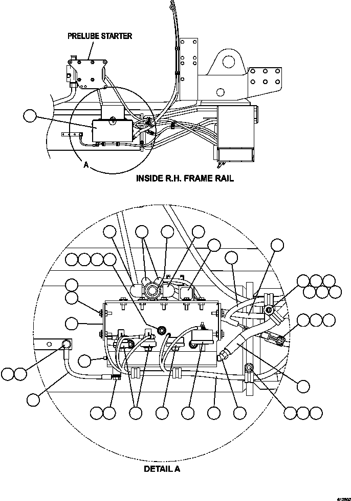 Dump Trucks Komatsu / AFE62-S 930E-4SE S/N A31016, A31018 & A31020     COLLAHUASI(AFE62-S) / ENGINE WIRING - OIL PRESSURE MANIFOLD(324 : 61280)