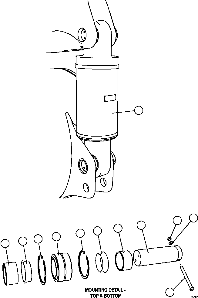Komatsu parts book diagram for AFE62-W 930E-4SE S/N A31053, 1055, 1069, 1071, 1100-1101, 1109, 1117, 1130-32, 1141, 1143, 1145, 1163, 1165, 1167, 1185-1187, 1205-1207, 1222-1223, 1225, 1240 & 1242 OYU TOLGOI: REAR SUSPENSION & MOUNTING