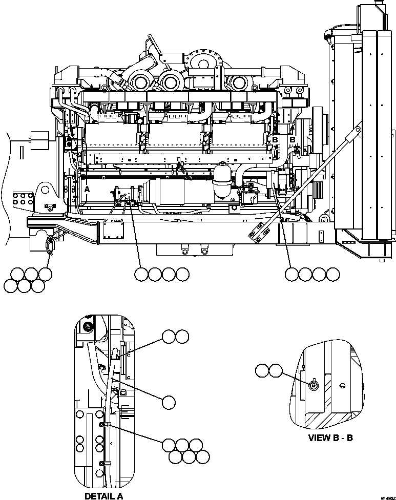 Komatsu parts book diagram for AFE62-W 930E-4SE S/N A31053, 1055, 1069, 1071, 1100-1101, 1109, 1117, 1130-32, 1141, 1143, 1145, 1163, 1165, 1167, 1185-1187, 1205-1207, 1222-1223, 1225, 1240 & 1242 OYU TOLGOI: ENGINE ELECTRICAL - RIGHT SIDE