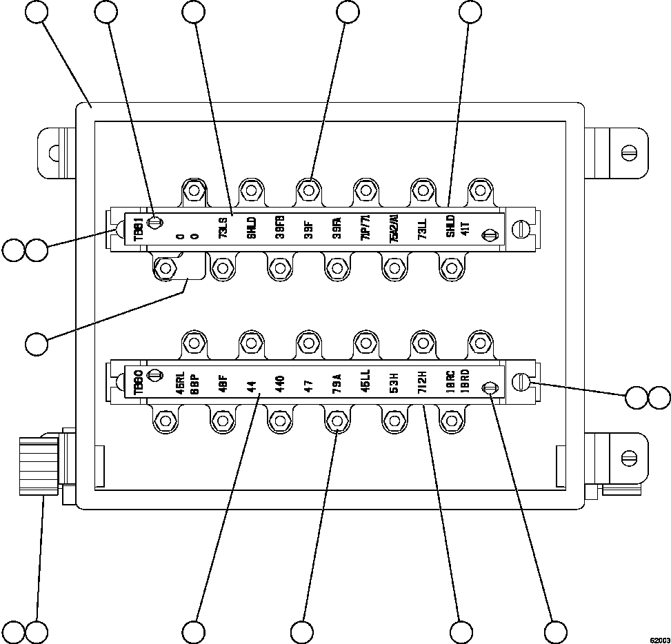 Komatsu parts book diagram for AFE62-W 930E-4SE S/N A31053, 1055, 1069, 1071, 1100-1101, 1109, 1117, 1130-32, 1141, 1143, 1145, 1163, 1165, 1167, 1185-1187, 1205-1207, 1222-1223, 1225, 1240 & 1242 OYU TOLGOI: JUNCTION BOX ASSEMBLY - REAR      XB5566