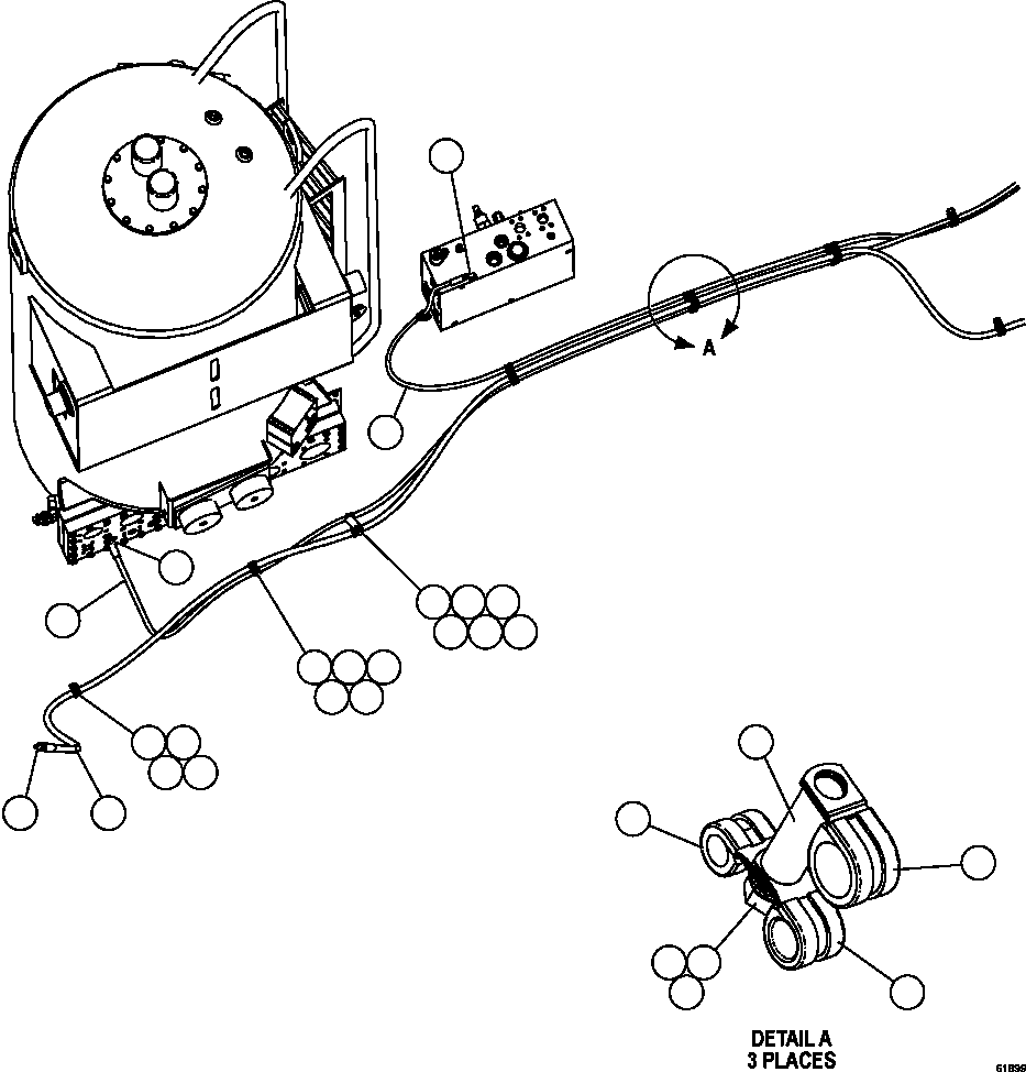 Komatsu parts book diagram for AFE62-W 930E-4SE S/N A31053, 1055, 1069, 1071, 1100-1101, 1109, 1117, 1130-32, 1141, 1143, 1145, 1163, 1165, 1167, 1185-1187, 1205-1207, 1222-1223, 1225, 1240 & 1242 OYU TOLGOI: AUTOMATIC LUBRICATION SYSTEM  4/4