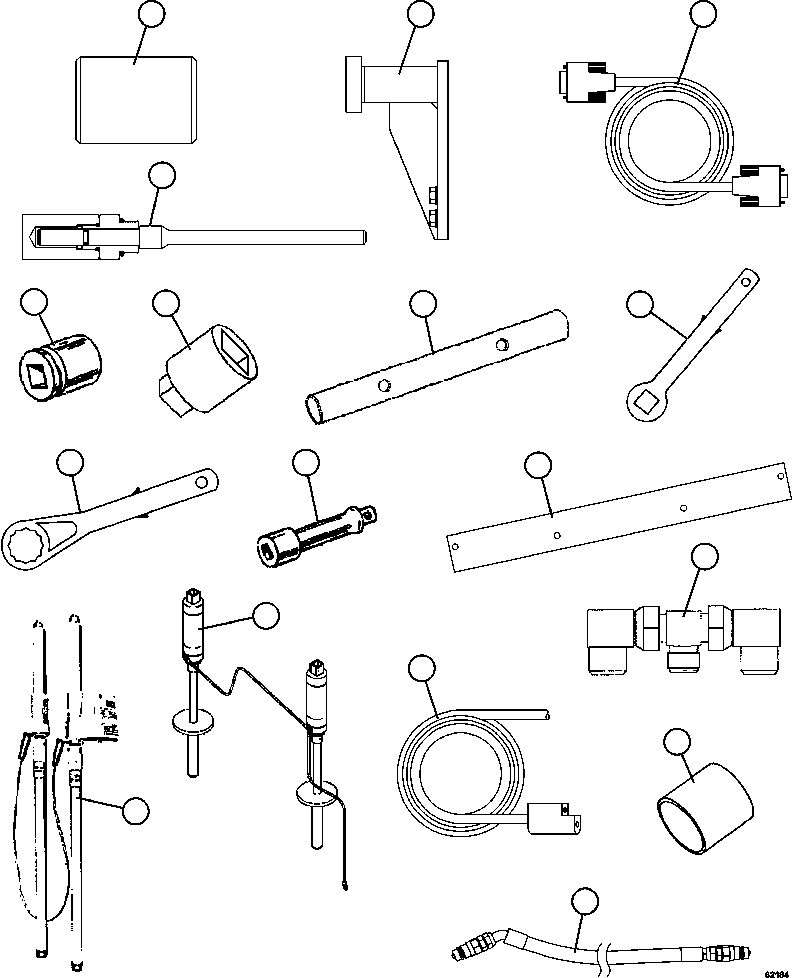 Komatsu parts book diagram for AFE62-W 930E-4SE S/N A31053, 1055, 1069, 1071, 1100-1101, 1109, 1117, 1130-32, 1141, 1143, 1145, 1163, 1165, 1167, 1185-1187, 1205-1207, 1222-1223, 1225, 1240 & 1242 OYU TOLGOI: TOOL GROUP        XC2007